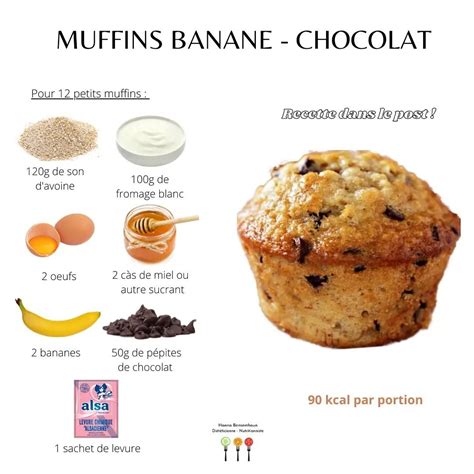 Hanna Bensemhoun On Instagram MUFFINS BANANE CHOCOLAT Une Nouvelle