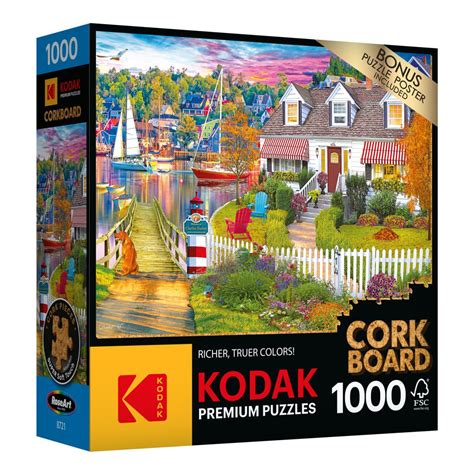 RoseArt Kodak Cork Charles Harbor 1000 Piece Jigsaw