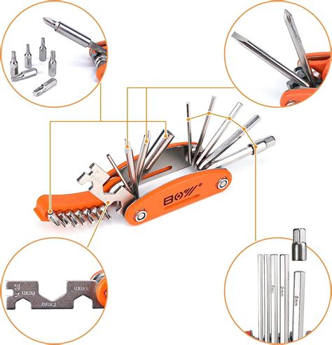 MatyKit Bicycle Tool Kit - 20 in 1 Bike Multitool with Bike Bone Wrench ...