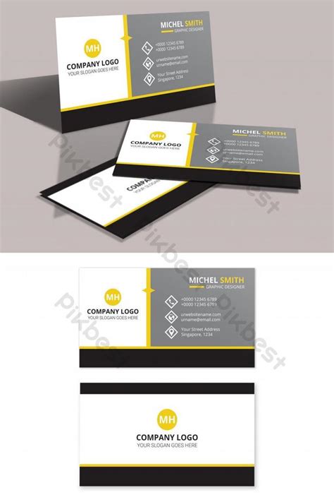 Minimalist Business Card Template | PSD Free Download - Pikbest