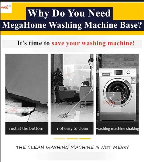 MegaHome Refrigerator Rack Stand Washing Machine Foot Stand With