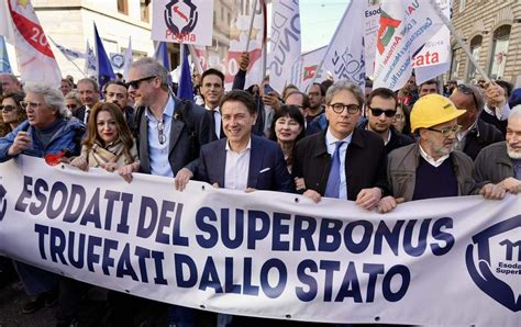 A Roma La Protesta Degli Esodati Del Superbonus