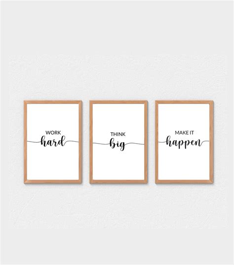 Digital Posters for Office Wall Art Home Office Wall Art Set ...