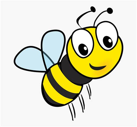 Mel Abelha Voar Inseto Zumbido Desenhos Animados Bee Clipart Hd