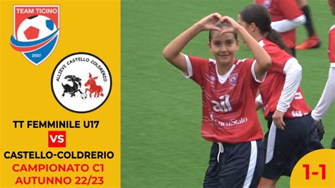 Team Ticino Femminile U17 VS Castello Coldrerio Campionato C1 22 23