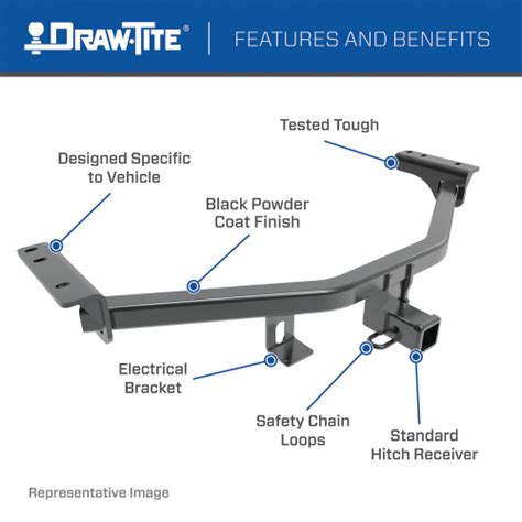 DRAW TITE 76034 Class 3 Trailer Hitch 2 Inch Square Receiver