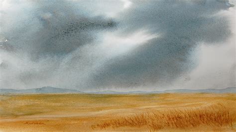 Paint A Dramatic Sky In Watercolors | Jean Lurssen Watercolors