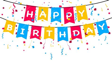 Happy Birthday Flag Banner Clip Art