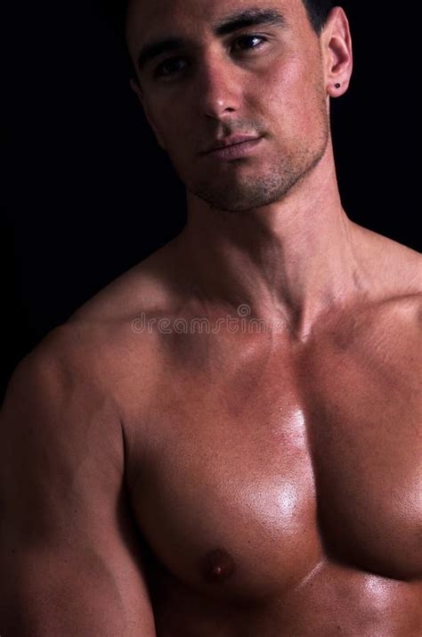 A Handsome Nude Man Lying In A Bed Stock Photo Image Of People Hair 108371896