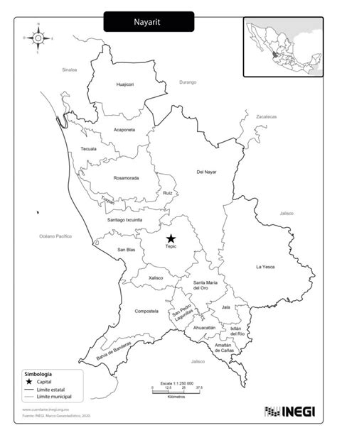 Mapa De Nayarit ️