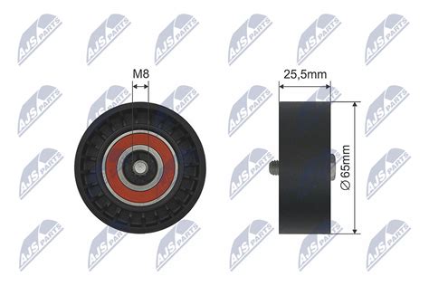 Tensioner Pulley V Ribbed Belt Rnk Pl Nty