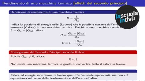 Il Rendimento Delle Macchine Termiche Fisica Rai Scuola