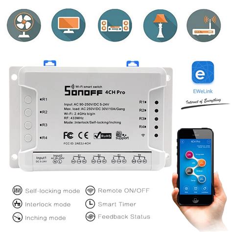 Sonoff Ch Pro R Smart Wifi Schakelaar Smart Home Grandado