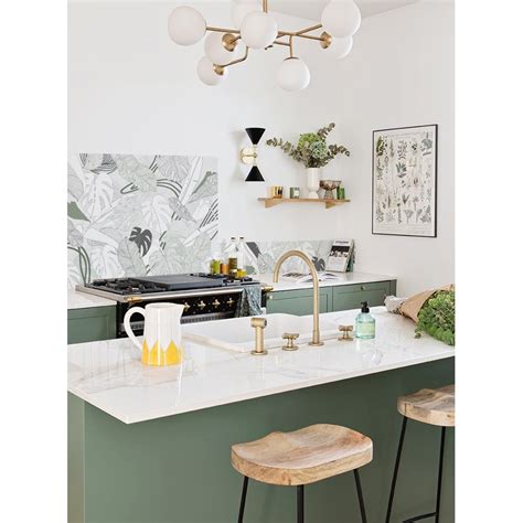 Crédence Cuisine Adhésive Aluminium Borneo Vert 99 Déco