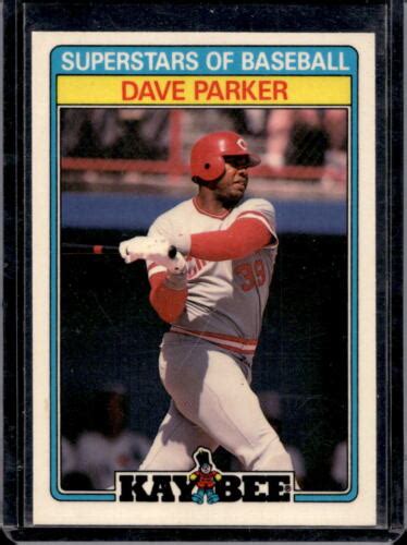 1987 Dave Parker Topps Kay Bee Superstars Of Baseball 23 Ebay