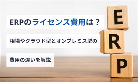 Erpのライセンス費用は？ 相場やクラウド型とオンプレミス型の費用の違いを解説 マネーフォワード クラウドerp