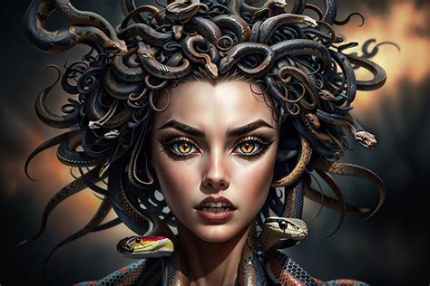 Portrait Of Medusa Gorgon