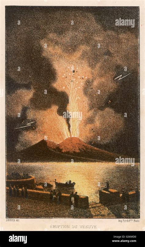 Eruption of the volcano Mount Vesuvius Stock Photo - Alamy