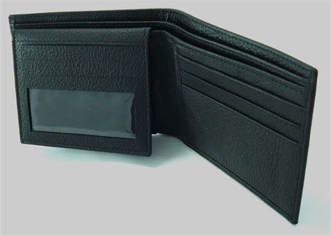 Leather Wallet With Coin Pocket And Id Window | semashow.com