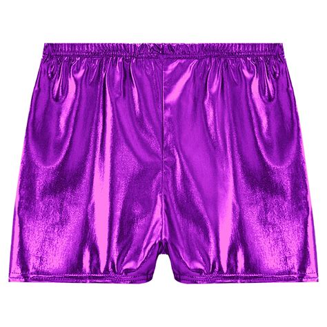 Vêtements lingerie Short métallique noir pour femme taille moyenne pôle phtalshorts pour