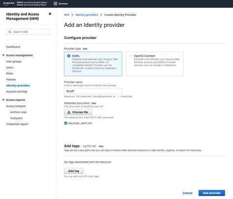 Keycloak Amazon Web Services Console Saml Sso Aws