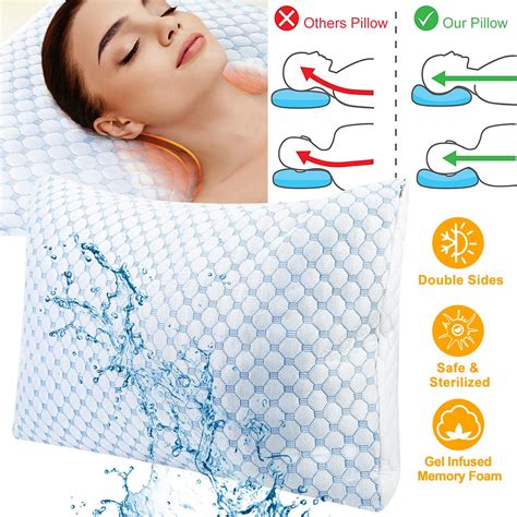 Cooling Memory Foam Pillow W Cooling Gel Shredded Memory Foam Pillow The Original Cool