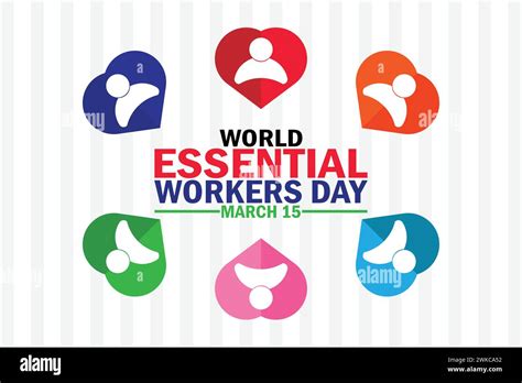 World Essential Workers Day Holiday Concept Template For Background