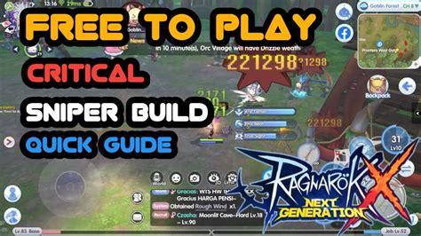 Ragnarok X Next Generation F P Critical Sniper Build English Youtube