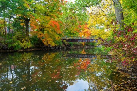 East Lansing Mi October 18 2022bridge On A University Campus During