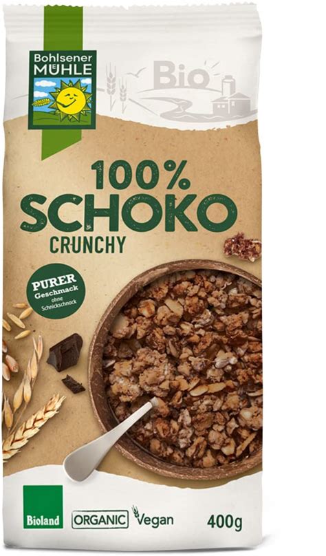 Bohlsener Mühle Bio 100 Schoko Crunchy 6 x 400 gr Amazon de