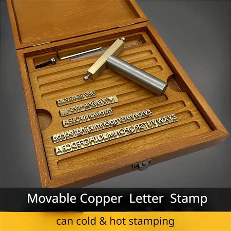 Movable Type Copper Letter Number Stamp Leather Alphabet Fixture Mold