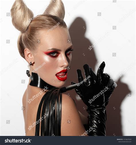 Beautiful Dominant Blonde Devil Demon Vamp Stock Photo 1213637029 Shutterstock