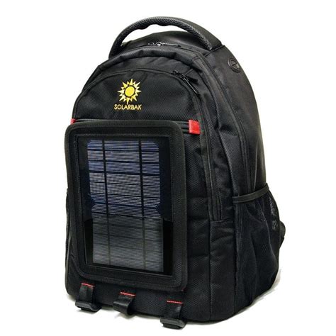 Solarbak Black Ballistic Nylon Solar Lithium Ion Battery Mobile Charger