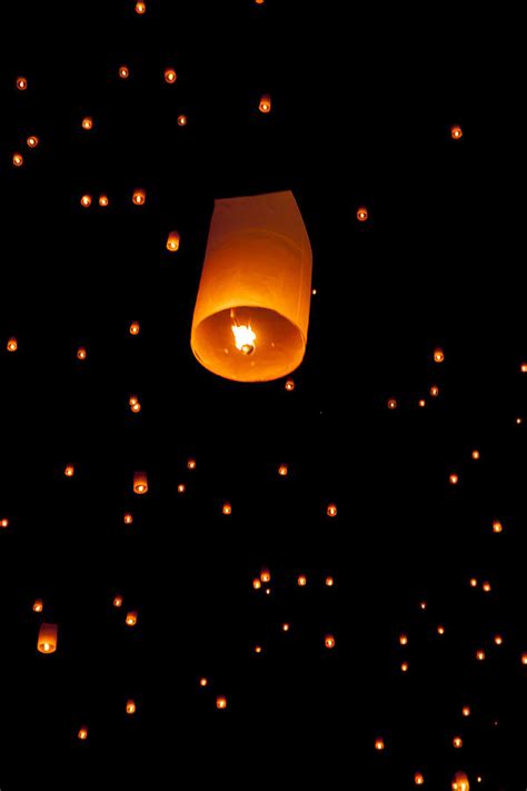 Sky lantern Thailand Festival Photograph by Nunta Lertslarak - Fine Art ...