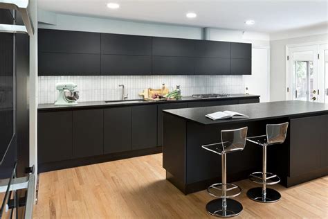 Scavolini Black On Black Kitchen Polycor Inc