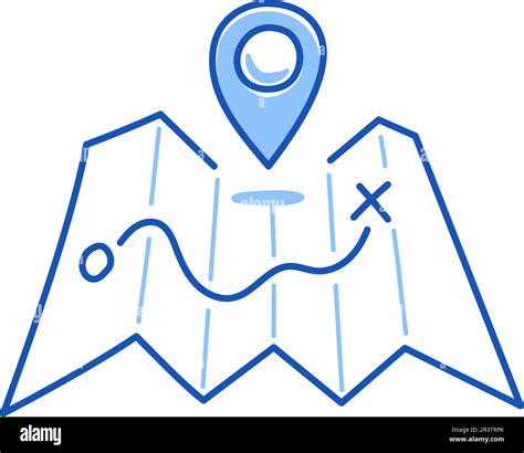 Location Map Pin Gps Doodle Hand Drawn Sketch Doodle Style Location