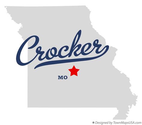 Map of Crocker, MO, Missouri