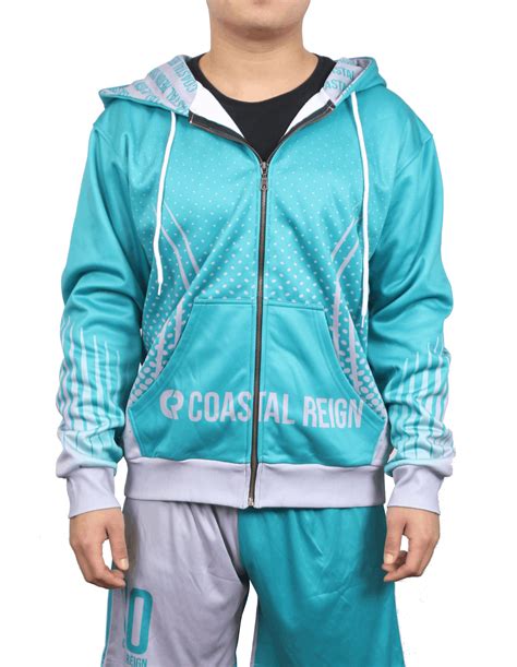 Custom Sublimated Zip Hoodie Coastal Reign