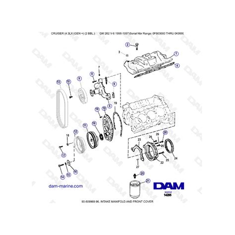 Vue Eclatee Mercruiser Lx Gen Gm V Pipe D