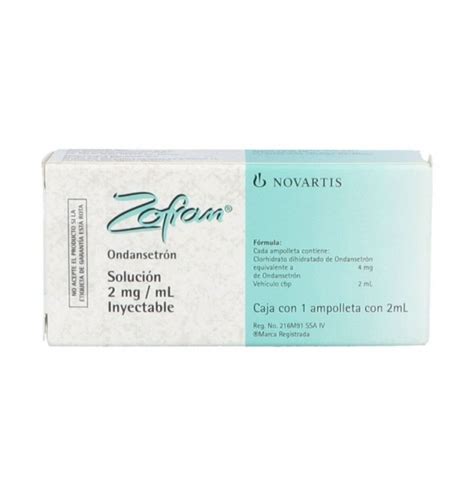 Zofran Solucion Inyectable 2mgml Caja Con 1 Ampolleta Con 2ml