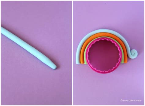 How To Make A Rainbow Cake Topper Love Cake Create