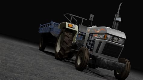 Eicher Tractor 3D model | CGTrader