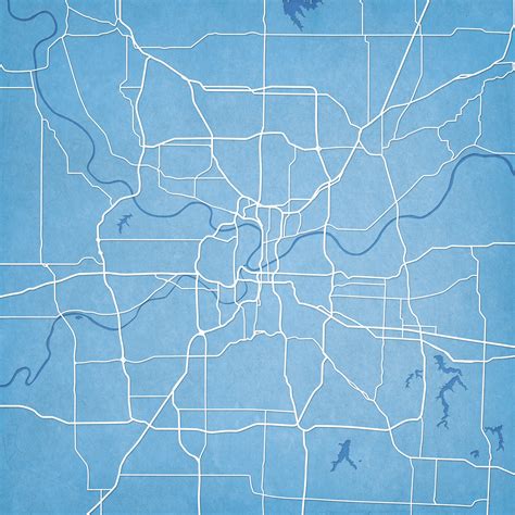 Kansas City, Missouri Map Art - City Prints