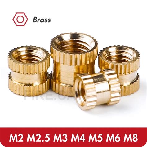 M M M M M M M Brass Insert Nut Thread Knurled Embedment Nuts