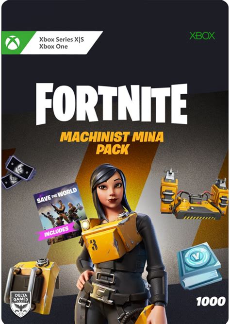 Fortnite Machinist Mina Pack Skin Xbox Delta Games