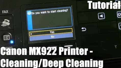 How To Clean And Deep Clean Your Print Nozzle Canon Office And Business Mx922 All In One Printer