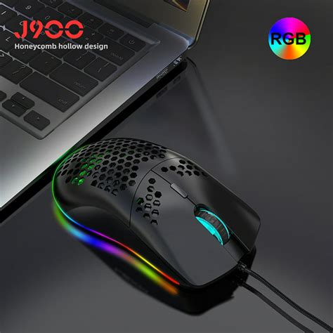 HXSJ J900 RGB Lighting Programmable Gaming Mouse, 54% OFF 