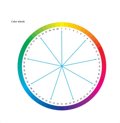 Free 7 Sample Color Wheel Chart Templates In Pdf Ms Word