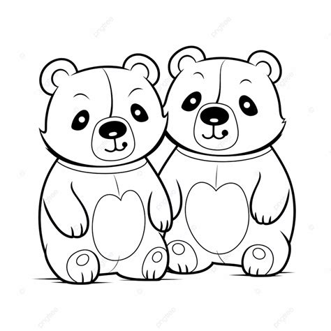 Dibujo De Pareja Osos Para Colorear Dibujos Niños Png Dibujos Dibujo De Oso Dibujo Del Coche