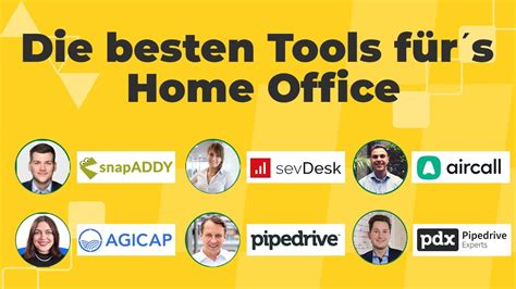 besten Tools fürs Homeoffice mit Pipedrive sevDesk Aircall